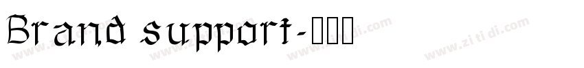Brand support字体转换